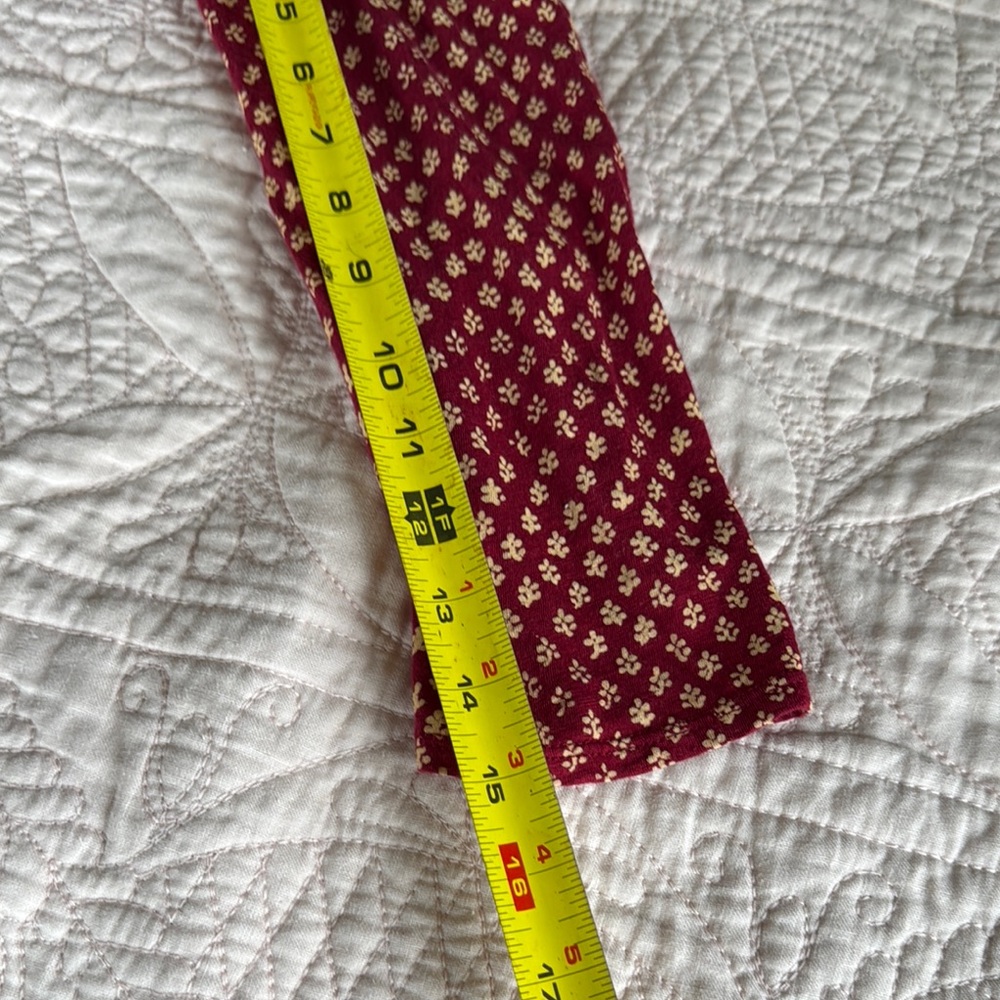 Lucky Brand 3/4 Sleeve Tie Front Blouse Size Large - Picture 12 of 12